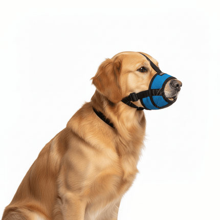 Nunbell Dog Nunbell Adjustable Dog Muzzle Size 4 Neck 18 to 22 Cm Front Mouth 16 Cm Back Mouth 22 Cm