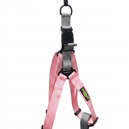 Nunbell Dog Nunbell Adjustable Pet Harness Soft Pink Nylon Vest for Dogs Size 3 XL
