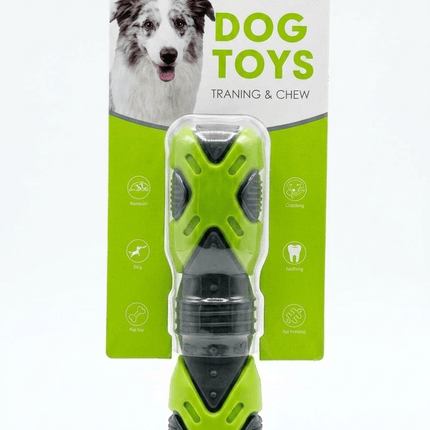 Nunbell Dog Nunbell Durable Dog Chew Toy Training And Dental Teeth Cleaning Toy Green In Dark Grey