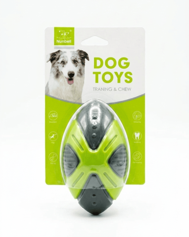 Nunbell Dog Nunbell Durable Dog Chew Toy Training And Dental Teeth Cleaning Toy Green In Dark Grey