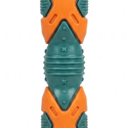Nunbell Dog Nunbell Durable Dog Chew Toy Training And Dental Teeth Cleaning Toy Orange In Green