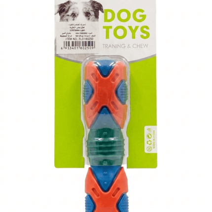 Nunbell Dog Nunbell Durable Dog Chew Toy Training And Dental Teeth Cleaning Toy Red in Blue