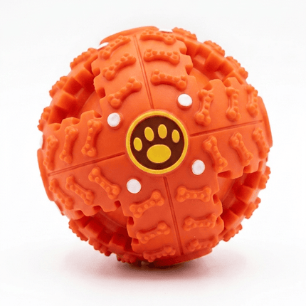 Nunbell Dog Nunbell Funny Pet Play Ball Quack Sound Chew Ball Toy Size M Red