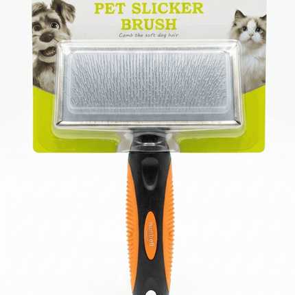 Nunbell Dog Nunbell Grooming Slicker Brush Effective Hair Removal and Detangling Comb