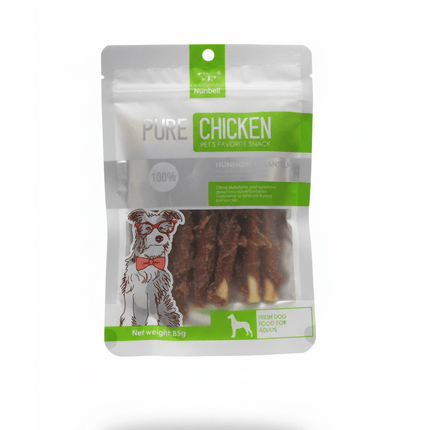 Nunbell Dog Nunbell Pets Nacks Chicken Wraps 85g