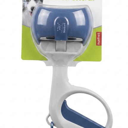 Nunbell Dog Nunbell Portable Pet Poop Scooper with Carabiner Blue