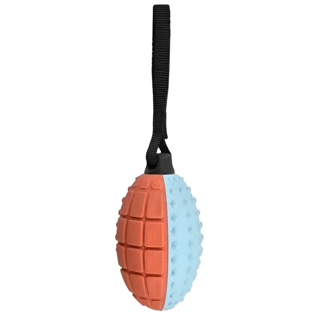 Nunbell Dog Nunbell Push to Mute Rugby Ball Dog Toy