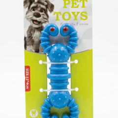 Nunbell dog Nunbell Squeaky Rubber Dog Chew Toy for Small And Medium Dogs Blue