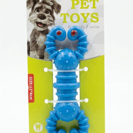 Nunbell dog Nunbell Squeaky Rubber Dog Chew Toy for Small And Medium Dogs Blue
