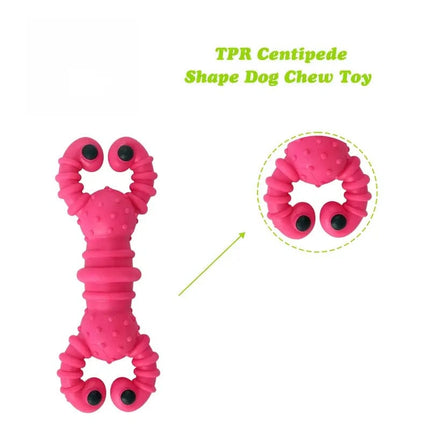 Nunbell dog Nunbell Squeaky Rubber Dog Chew Toy for Small And Medium Dogs Green
