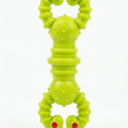 Nunbell dog Nunbell Squeaky Rubber Dog Chew Toy for Small And Medium Dogs Green