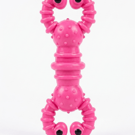 Nunbell dog Nunbell Squeaky Rubber Dog Chew Toy for Small And Medium Dogs Pink