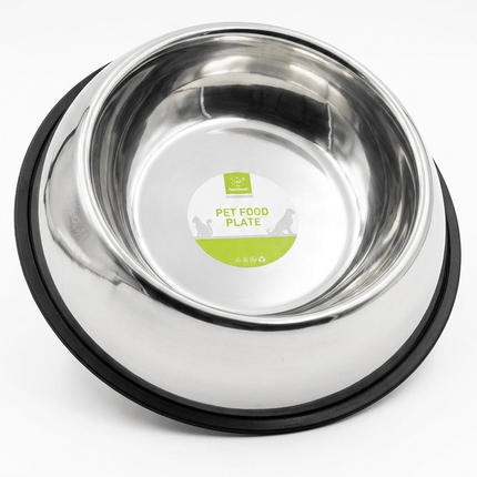 Nunbell Dog Nunbell Stainless Steel Pet Food Plate Durable Feeding Dish for Dogs And Cats 26 Cm