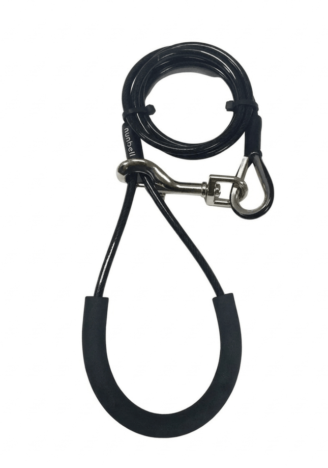 Nunbell Dog Nunbell Steel Wire Dog Leash Size 0.5 × 80 Cm Black