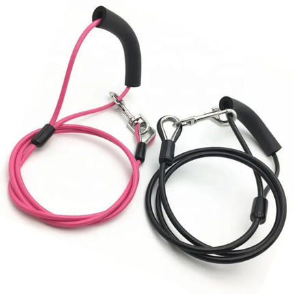 Nunbell Dog Nunbell Steel Wire Dog Leash Size 0.5 × 80 Cm Black