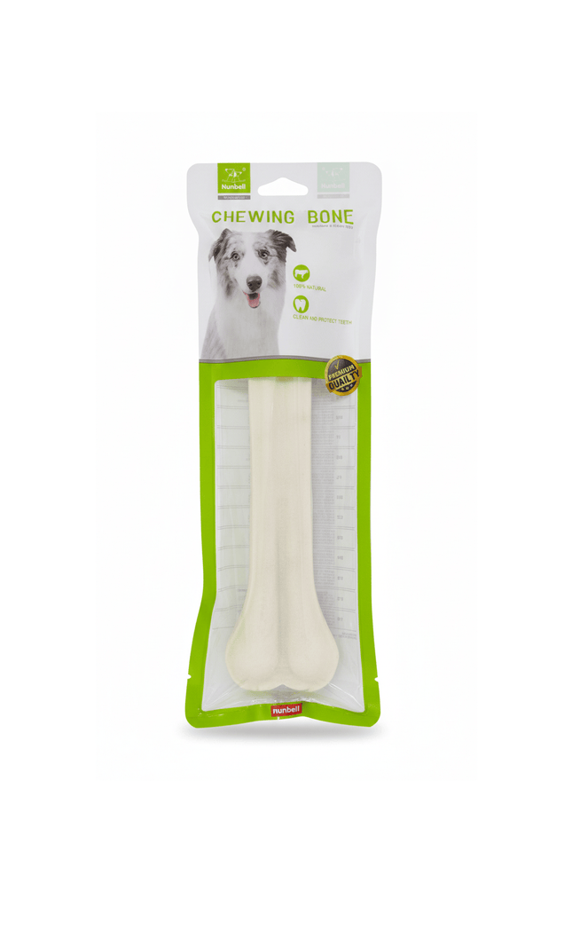 Nunbell Dog Nunbell White Bones Chew For Dogs1 piece 10 Inch