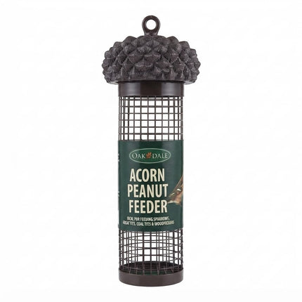 Oakdale Bird Oakdale Acorn Peanut Feeder Hanging Metal Mesh Wild Bird Feeding Station