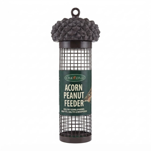 Oakdale Bird Oakdale Acorn Peanut Feeder Hanging Metal Mesh Wild Bird Feeding Station