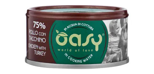 Oasy Cat Oasy Wet Pet Food for Adult Cats Chicken with Turkey 70g