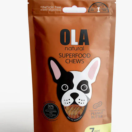 ola Dog Ola Natural Chews Peanut Butter mini bone 7 pcs