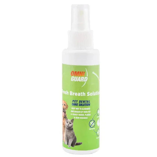 Omni Guard Dog and cat OMNI GUARD Fresh Breath Solution 60ml – Oral Care for Cats & Dogs