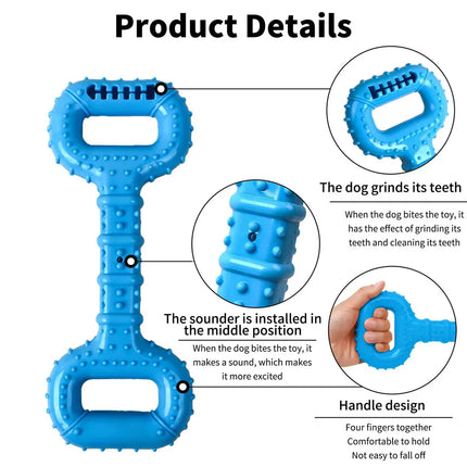 Orgo Dog Dog Bones Toy For Aggressive Chewers Blue