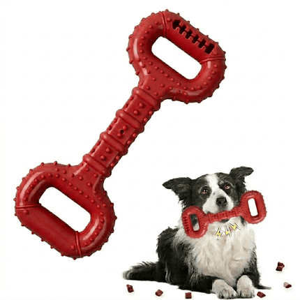 Orgo Dog Dog Bones Toy For Aggressive Chewers Red