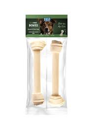 Orgo Dog Orgo 2XL White Rawhide Bone Dog Chew Treats 2 pes