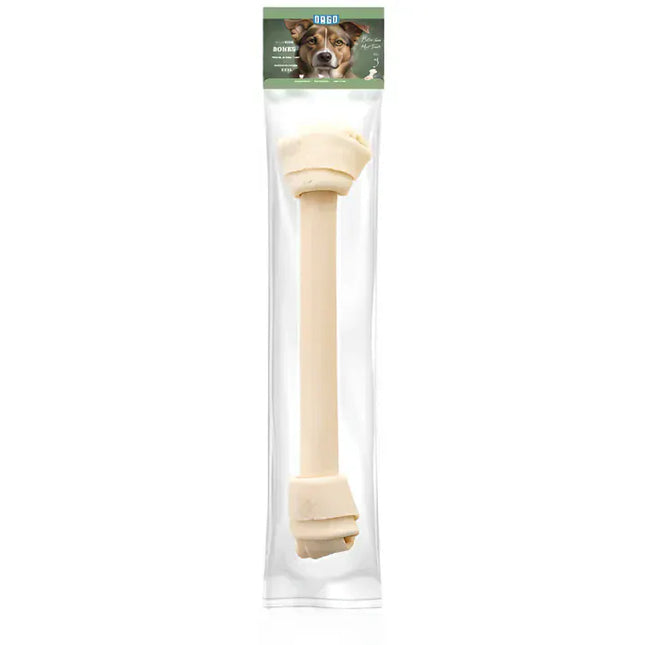 Orgo Dog Orgo 3XL White Rawhide Bone Dog Chew Treat 1 pcs