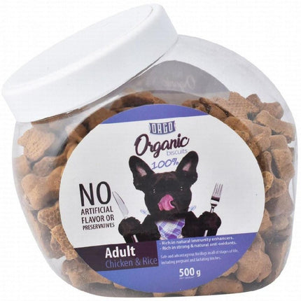 Orgo Dog Orgo Biscuits For Adult Dogs With Chicken And Rice 500G