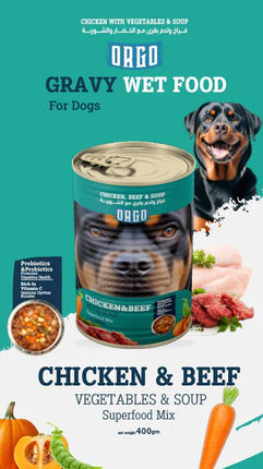 Orgo Dog Orgo Chicken And Beef with Soup 400g