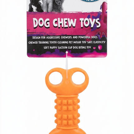 Orgo Dog Orgo Durable Molar Cleaning Dog Chew Toy Orange