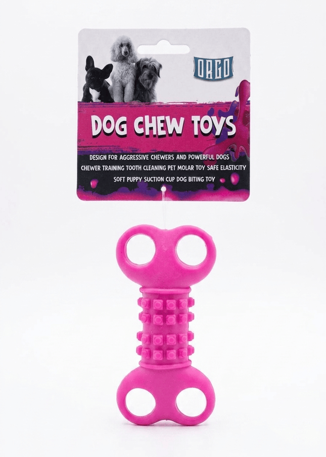 Orgo Dog Orgo Durable Molar Cleaning Dog Chew Toy Pink