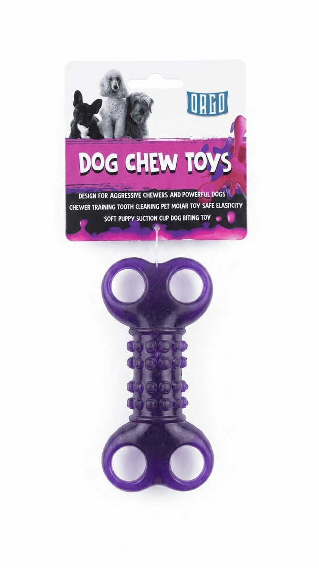 Orgo Dog Orgo Durable Molar Cleaning Dog Chew Toy Purple