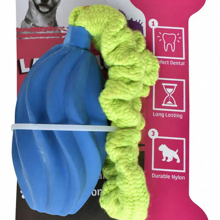 Orgo Dog Orgo Latex Dall With Elastic Rope Blue