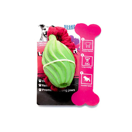 Orgo Dog Orgo Latex Dall With Elastic Rope Green