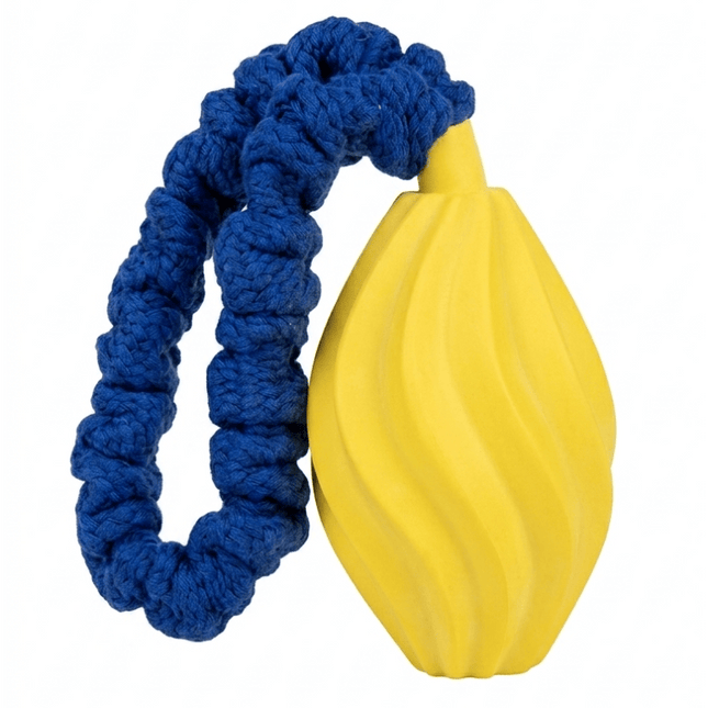 Orgo Dog Orgo Latex Dall With Elastic Rope Yellow