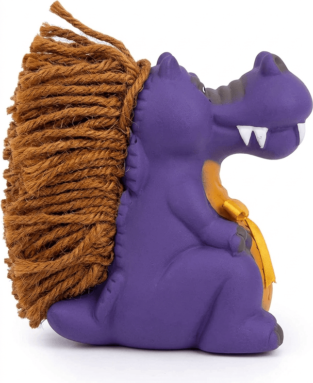 Orgo Dog Orgo Latex Plush Squeaky Hippo Dog Toy Durable Nylon