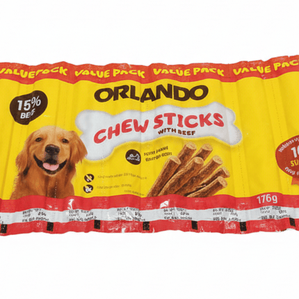 ORLANDO Dog ORLANDO Chewing Sticks with  Beef for Dogs