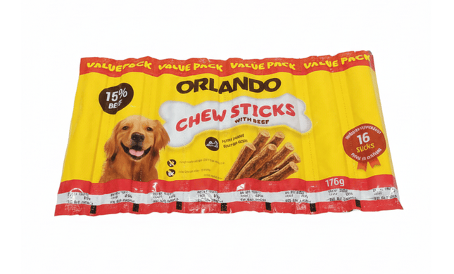 ORLANDO Dog ORLANDO Chewing Sticks with  Beef for Dogs