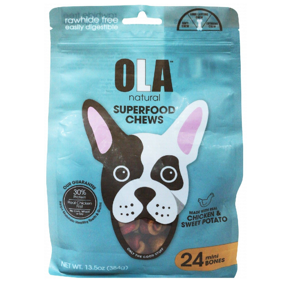 Ola Natural Mini Chew Bone With Chicken And Sweet Potato 384 gr