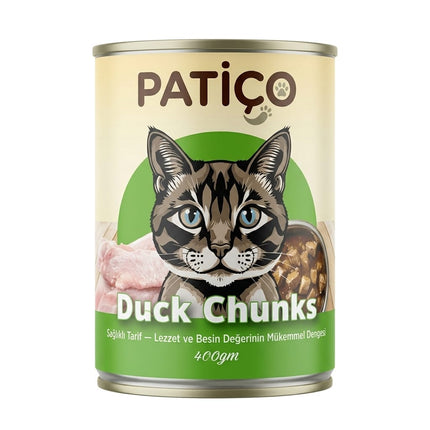 Patiço Cat Patiço Duck Chunks Canned Cat Food 400GM Wet Food for Cats