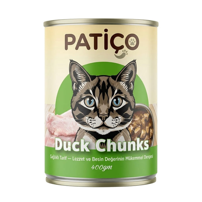 Patiço Cat Patiço Duck Chunks Canned Cat Food 400GM Wet Food for Cats