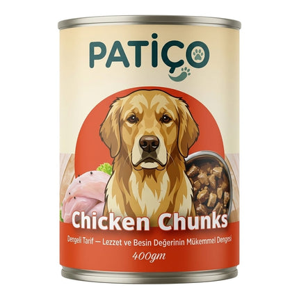 Patiço Dog Patiço Chicken Chunks Canned Dog Food 400GM Wet Food for Dogs