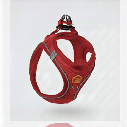Pawstar Dog Pawstar 2XS Red Air Mesh Dog Harness Neck 24-28 cm And Waist 28 - 32 cm