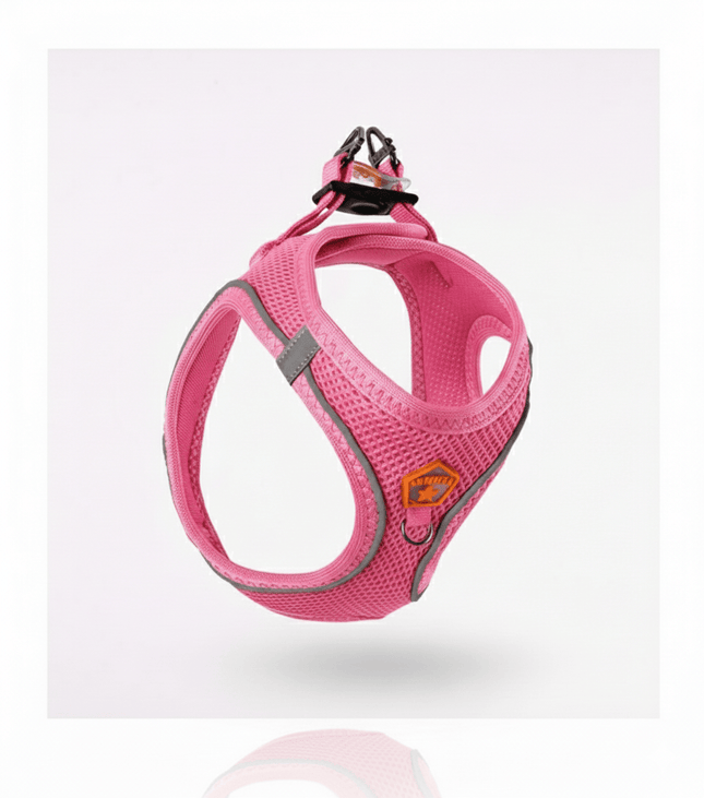 Pawstar Dog Pawstar 3XS Pink Air Mesh Dog Harness Neck 20-24cm And Waist 24 - 28 cm