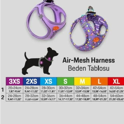 Pawstar Dog PAWSTAR Air-Mesh Harness Pink XL