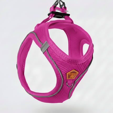 Pawstar Dog Pawstar Medium Fuchsia Air Mesh Dog Harness Neck 32-34cm And Waist 44-48cm