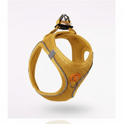 Pawstar Dog Pawstar Medium Gold Air Mesh Dog Harness Neck 32-34cm And Waist 44-48cm