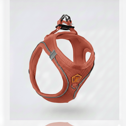 Pawstar Dog Pawstar Medium Terrcotta Air Mesh Dog Harness Neck 32-34cm And Waist 44-48cm